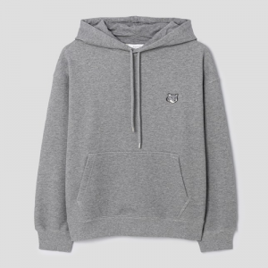 메종키츠네 그레이폭스헤드 후드티셔츠