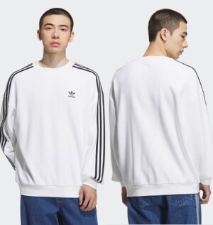 아디다스 ADIDAS 3S 크루 맨투맨 오버 긴팔 티셔츠 KD1833 KD1834