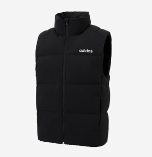 아디다스 ADIDAS 남여공용 경량 하이넥 집업 패딩 조끼 JL9563