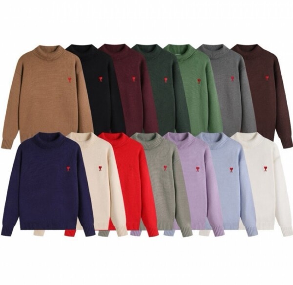 오픈마켓 우리들쇼핑,아미 베이직 스몰 하트 울 니트