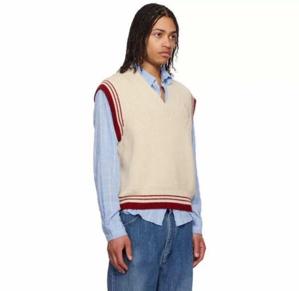 오픈마켓 우리들쇼핑,아미 파리로고 울 베스트 니트 조끼