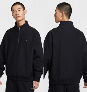 나이키 NIKE 남성 솔로 스우시 하프 집업 기모 맨투맨 HV1095-010 063 289 652