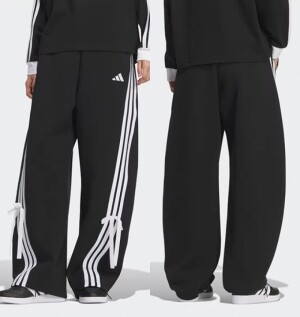 아디다스 ADIDAS 여성 리본 타이 캐주얼 롱 팬츠 KG3855