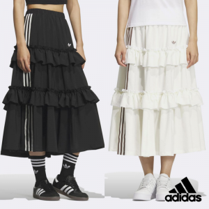 아디다스 ADIDAS 우먼스 레이어드 플리츠 스커트 KQ6505