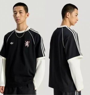 아디다스 ADIDAS 남삼 줄무늬 순면 스포츠 캐주얼 반팔 티셔츠 KY2196 KY2197