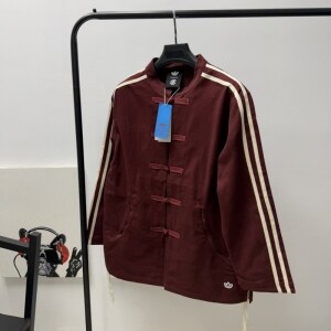 아디다스 ADIDAS 오리지널 CLOT 3선 차이나 재킷 버건디