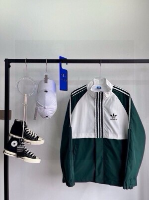 아디다스 ADIDAS 오리지널 우븐 트랙탑 컬러블록 재킷