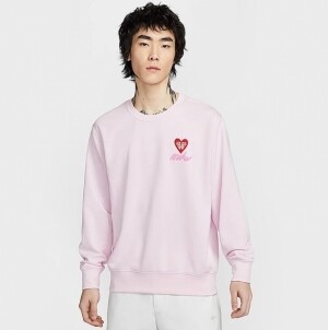나이키 클럽 프렌치 테리 발렌타인 연분홍 남성 트레이닝 세트 IB8233-663
