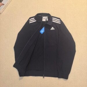 아디다스 ADIDAS 쓰리 스트라이프 트랙 자켓 블랙