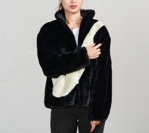 나이키 스포츠웨어 포우 퍼 빅스우시 여성 재킷 블랙 CU6559-010
