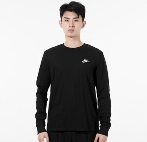 나이키 스포츠웨어 자수 로고 긴팔 티셔츠 블랙 AR5194-010